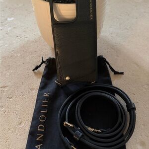Bandolier Black iPhone 15 Pro Max Case with Strap